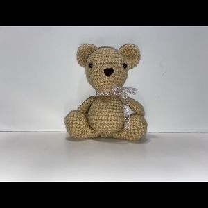2 Crochet Amigurimi Valentine and Regular Bear